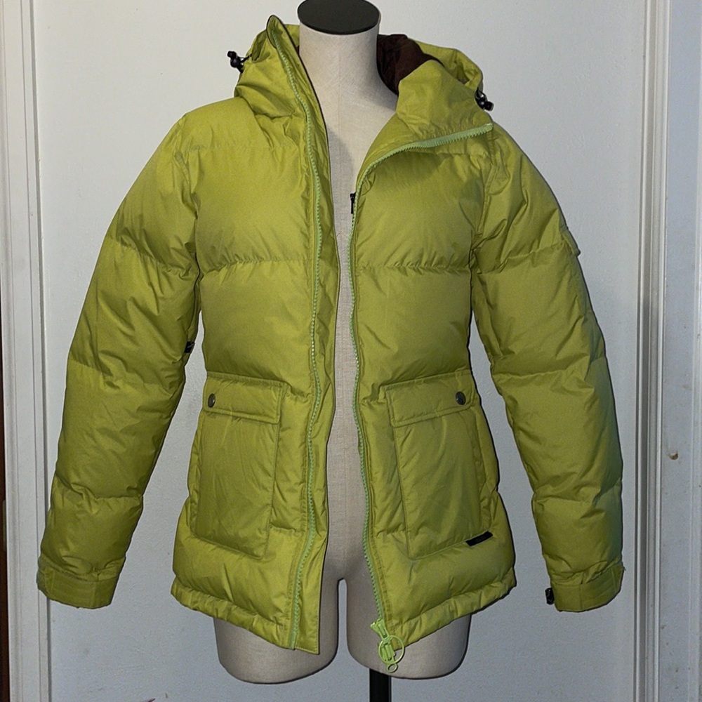 HOLDEN Lime Green Winter Down Parka Jacket size M NWOT - Picture 10 of 15